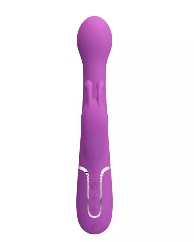 Image du vibromasseur PrettyLove Twinkled Dejon Violet, sextoy ergonomique et hypoallergénique pour plaisir intense-4