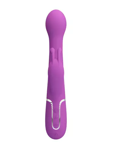Image du vibromasseur PrettyLove Twinkled Dejon Violet, sextoy ergonomique et hypoallergénique pour plaisir intense-4