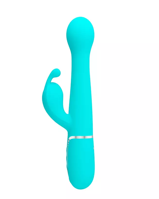 Image du PRETTY LOVE TWINKLED DEJON VERT, rabbit vibrant en silicone de Pretty Love-1