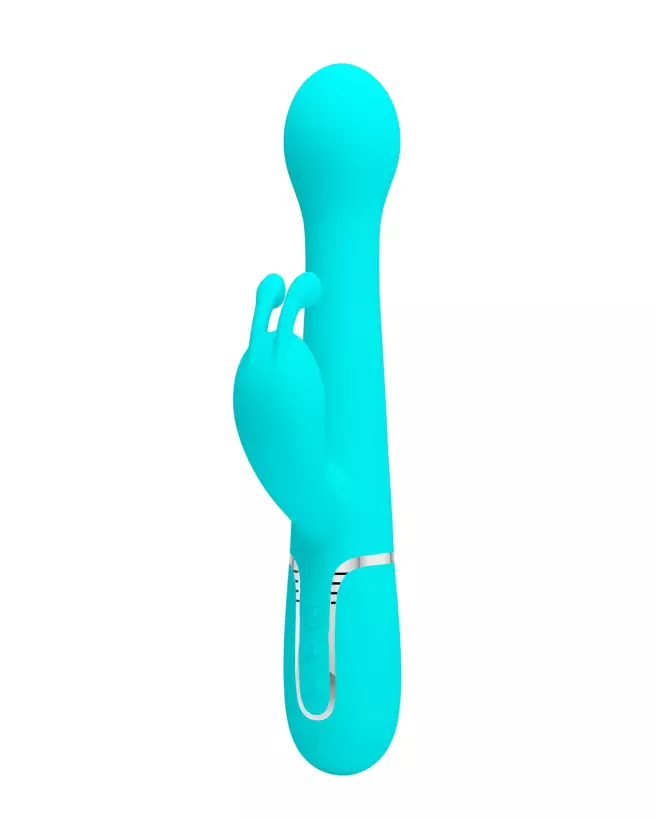 Image du PRETTY LOVE TWINKLED DEJON VERT, rabbit vibrant en silicone de Pretty Love-3