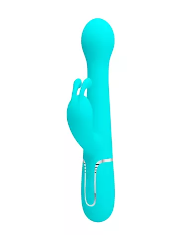 Image du PRETTY LOVE TWINKLED DEJON VERT, rabbit vibrant en silicone de Pretty Love-3