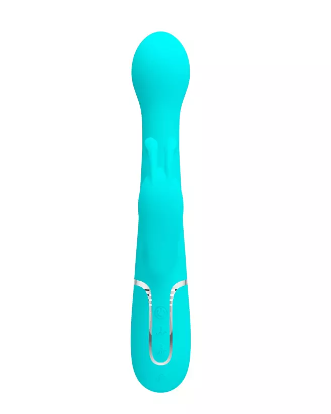Image du PRETTY LOVE TWINKLED DEJON VERT, rabbit vibrant en silicone de Pretty Love-4