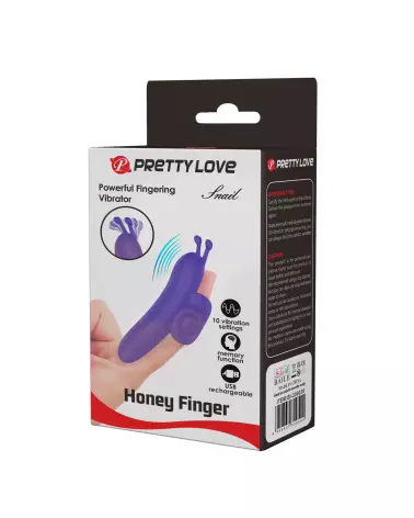 Image du Pretty Love Snail Violet, doigt stimulant pour plaisir intime-2