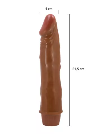 Gode réaliste vibrant BAILE 21cm en silicone-6
