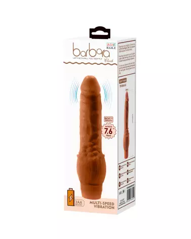 Gode réaliste vibrant 19.5cm BAILE en silicone haut de gamme-2