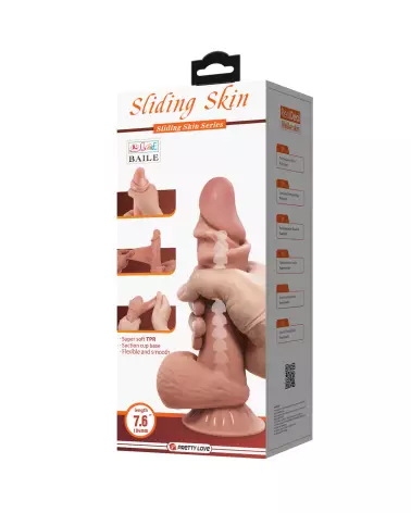 Gode à Squelette Baile 19.4 cm Sextoy Réaliste Veiné-2