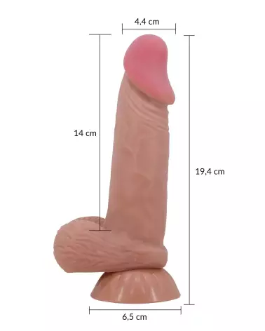 Gode à Squelette Baile 19.4 cm Sextoy Réaliste Veiné-7