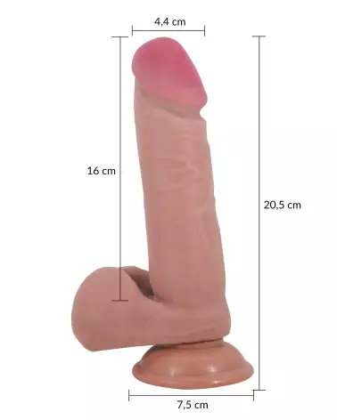 Gode ventouse réaliste Baile 20.5 cm pour plaisir intense-6