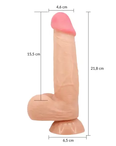 Gode vibrant réaliste Baile 21.8 cm pour plaisir intense-6