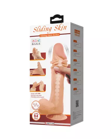 Image du gode vibrant Baile 24 cm réaliste-2