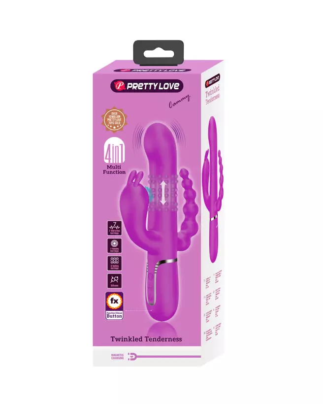 Image du vibromasseur Pretty Love Cammy Rose, jouet pour stimulation clitoridienne et point G-2