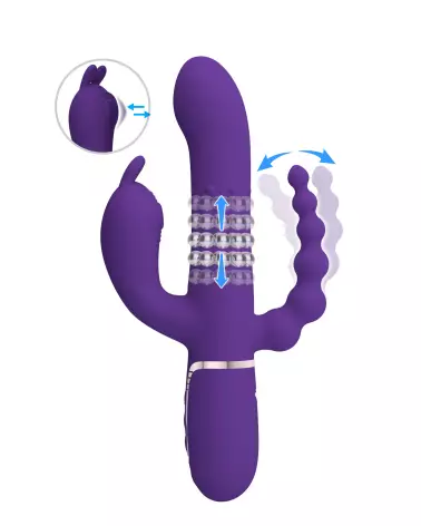 Pretty Love Cammy Violet premium rabbit vibrator in purple-1
