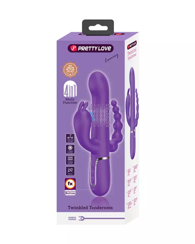 Pretty Love Cammy Violet premium rabbit vibrator in purple-2