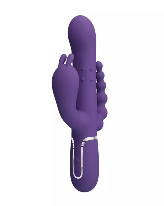 Pretty Love Cammy Violet premium rabbit vibrator in purple-4