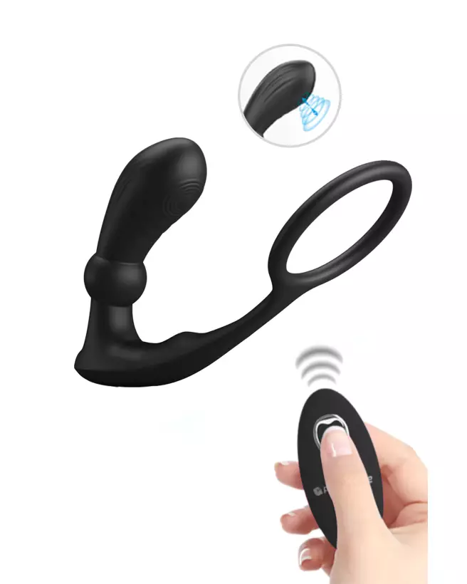 Image du cockring Pretty Love Warren en silicone ajustable-1