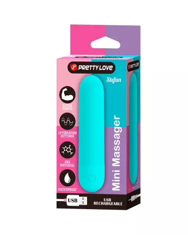 Image du mini vibromasseur Pretty Love Stefan Vert, compact et puissant-2