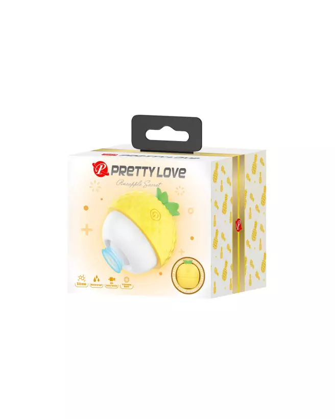 Image du vibrateur Pretty Love Pineapple Jaune, produit de stimulation intense et design ergonomique-2