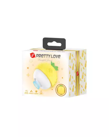Image du vibrateur Pretty Love Pineapple Jaune, produit de stimulation intense et design ergonomique-2