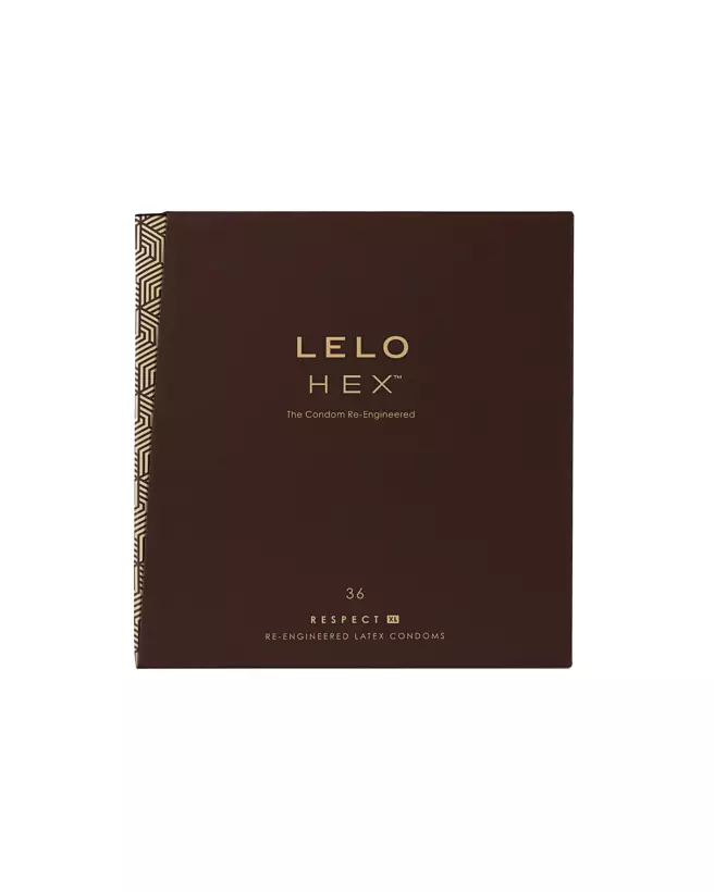 Image des préservatifs LELO HEX XL X36 grande taille et haute durabilité-2