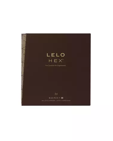 Image des préservatifs LELO HEX XL X36 grande taille et haute durabilité-2