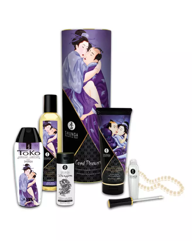 Image du Kit Shunga Plaisirs Charnels pour stimulation rapide chez la femme-1