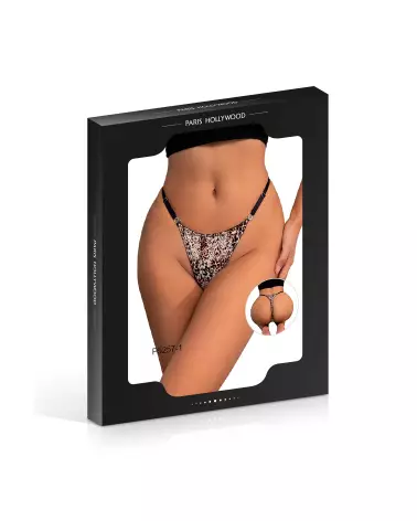 String léopard réglable Paris Hollywood en taille unique, sous-vêtement séduisant et confortable-2