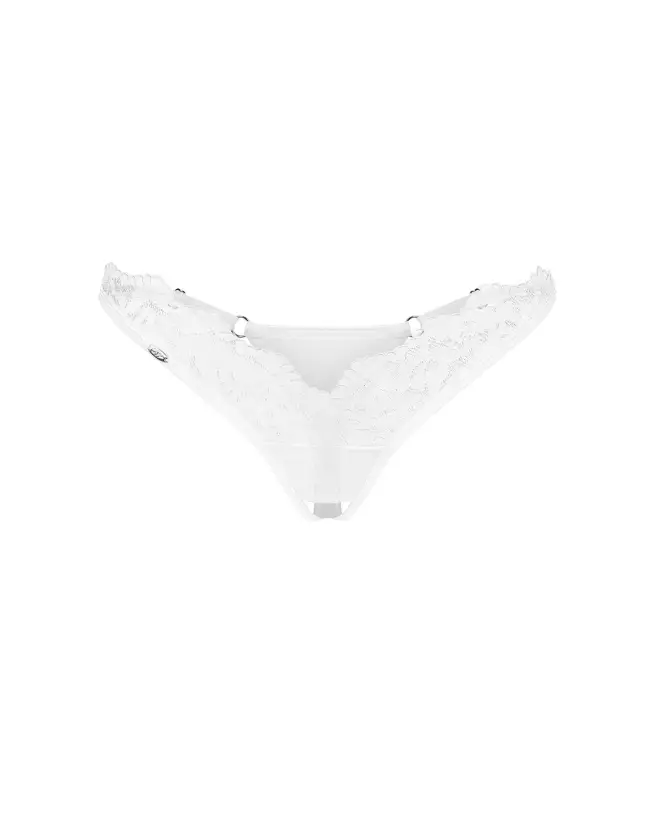 Arrowel string ouvert blanc de Obsessive en ensemble lingerie élégant-8