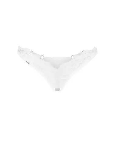 Arrowel string ouvert blanc de Obsessive en ensemble lingerie élégant-8