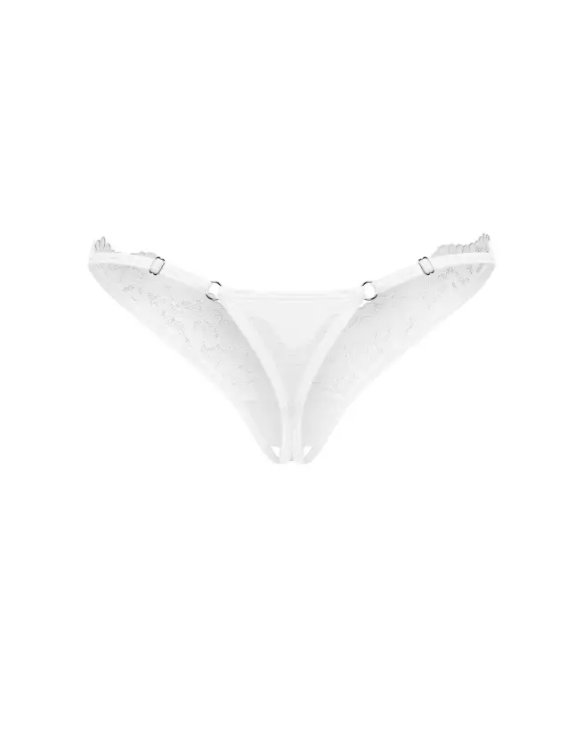 Arrowel string ouvert blanc de Obsessive en ensemble lingerie élégant-9