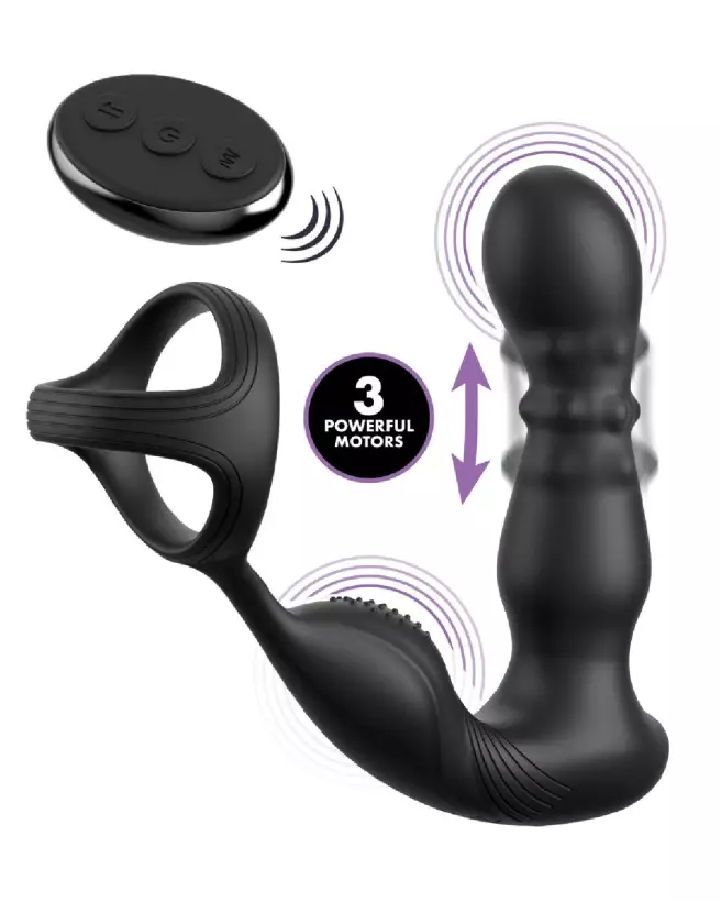 Image de l'AFE Ass-Gasm Slide&Glide Black, stimulateur prostatique de Anal Fantasy Elite-2