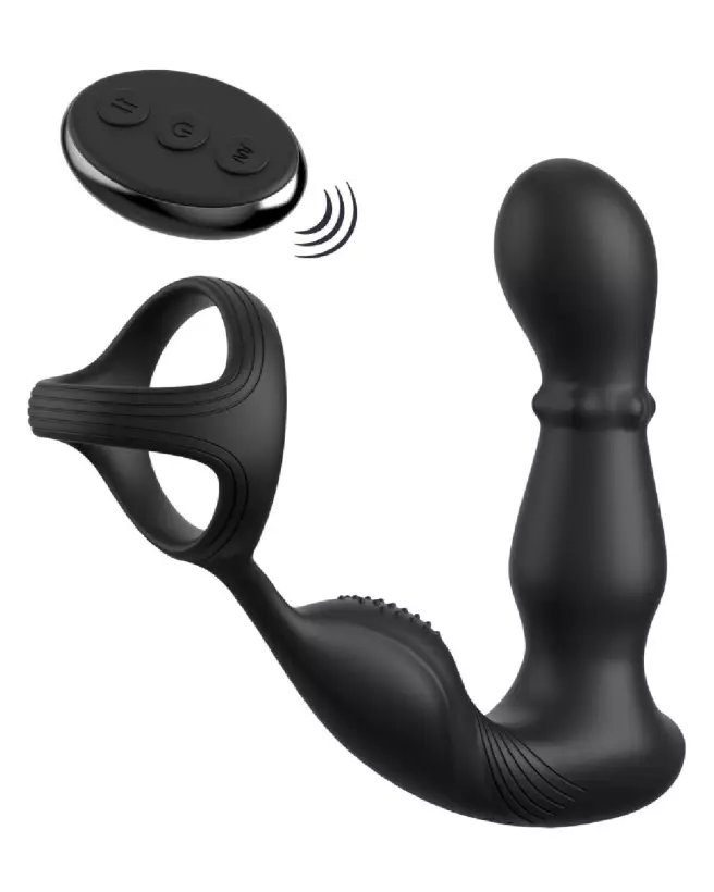 Image de l'AFE Ass-Gasm Slide&Glide Black, stimulateur prostatique de Anal Fantasy Elite-3