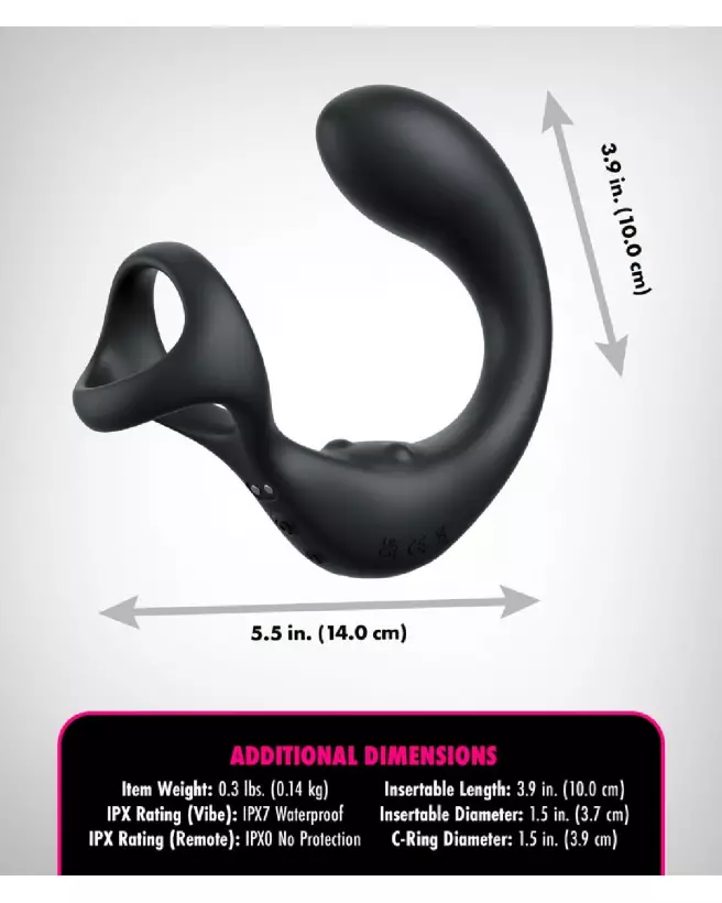 Image du stimulateur de prostate AFE Ass-Gasm Taint-Alizer Black par Anal Fantasy Elite-5