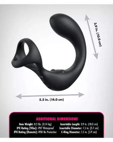 Image du stimulateur de prostate AFE Ass-Gasm Taint-Alizer Black par Anal Fantasy Elite-5