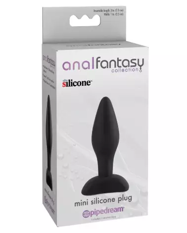 AFC Mini Silicone Plug Black par Analfantasy Collection, sextoy anal de haute qualité-1