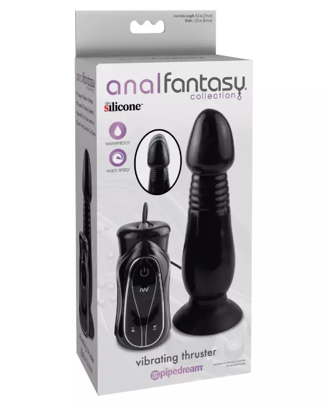 Image du AFC Vibrating Thruster Black de Analfantasy, sextoy va-et-vient puissant pour plaisir anal intensifié-1