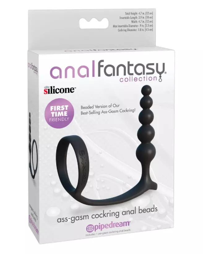 AF Ass-Gasm Cockring Anal Bead pour stimulation prostatique par Analfantasy-1