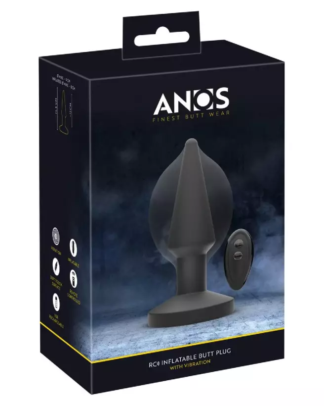 ANOS RC Inflatable Butt Plug pour stimulation intense et plaisir anal ajustable-1