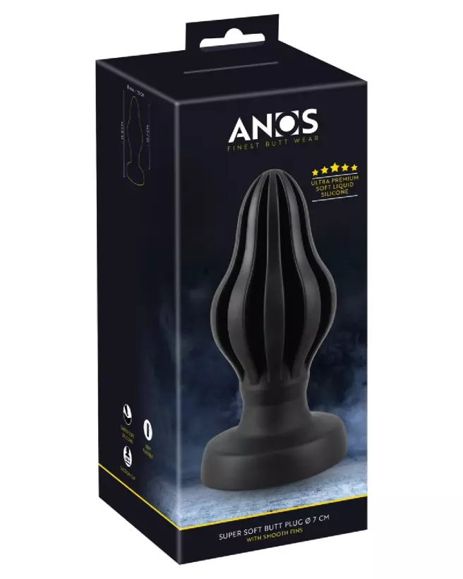 Image Plug Anal ANOS Super Soft 7 cm - Confort et Sécurité Optimale-1