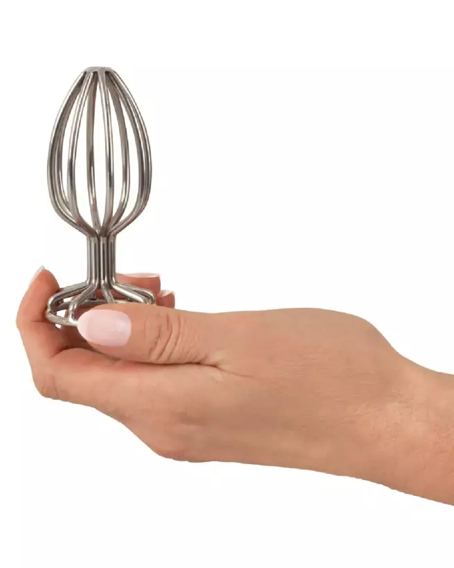 Image du ANOS Metal Cage Butt Plug 3.8, plug anal métallique pour expérience avancée-7