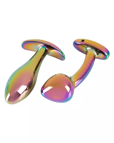 Set de Plugs Anaux Métalliques ANOS en Couleurs Arc-en-ciel-4