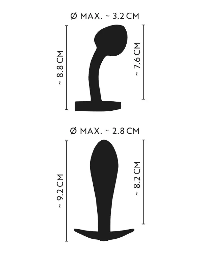 Image du set de plugs anaux métalliques Anos en arc-en-ciel-7
