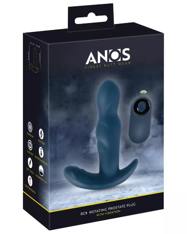 ANOS RC Swinging Plug pour stimulation de la prostate avec contrôle à distance et texture confortable-1