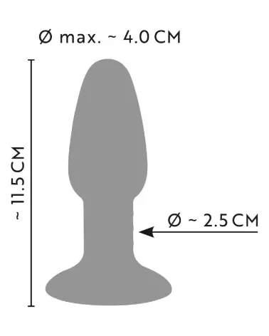 Plug Anal ANOS Triple Color Butt Plug W en silicone coloré pour plaisir anal intensifié-7