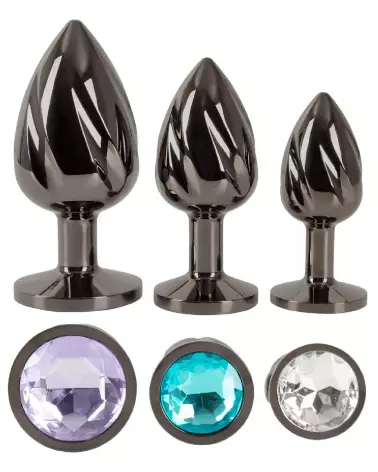 Image du set de plugs anaux ANOS Diamo en métal, idéal pour tous niveaux-3