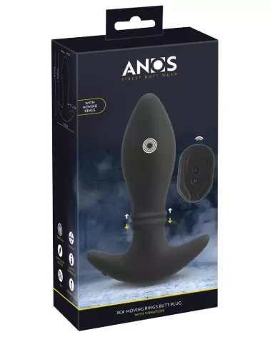Image du ANOS RC Moving Rings Butt Plug avec anneaux mobiles pour une expérience anale intense-1