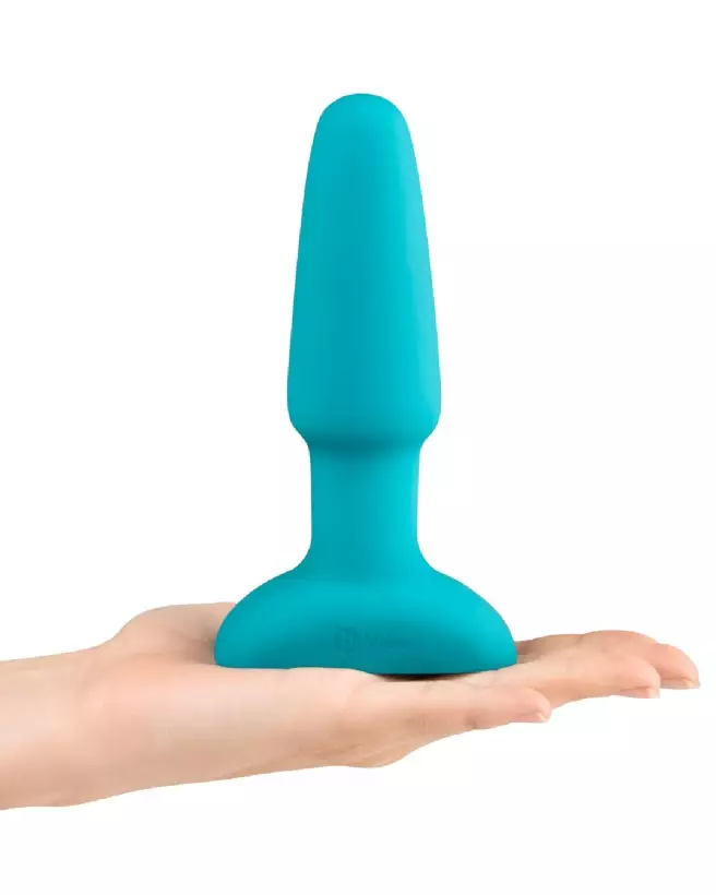 Image du b-Vibe Rimming Plug Blue, plug anal innovant et étanche-5