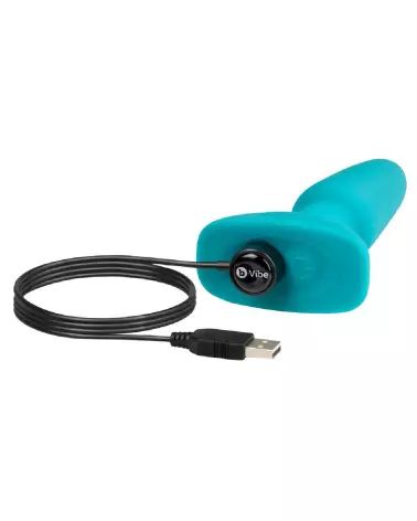Image du b-Vibe Rimming Plug Blue, plug anal innovant et étanche-7
