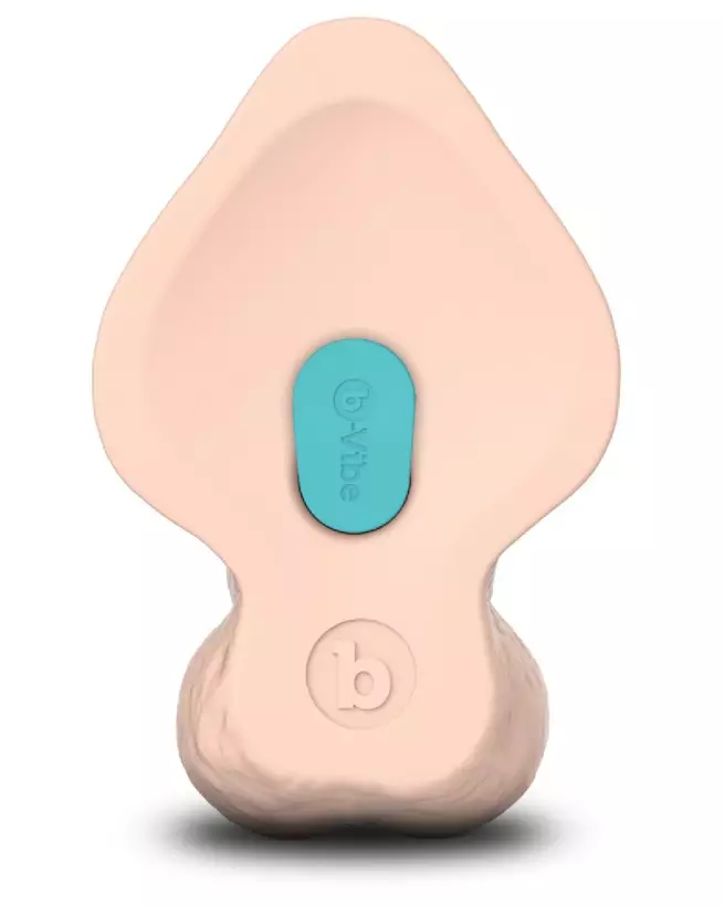 Image du b-Vibe Slipskin 9" Curved Crea, sextoy réaliste haut de gamme-6