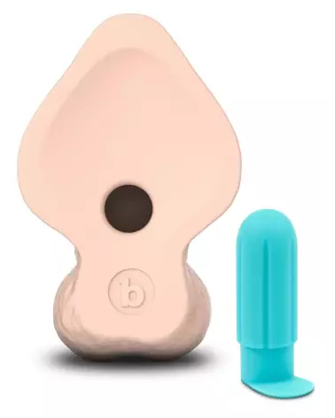 Image du b-Vibe Slipskin 9" Curved Crea, sextoy réaliste haut de gamme-7