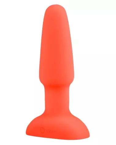 b-Vibe Rimming Plug 2 Orange pour stimulation anale avancée-3